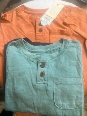 Kids Henley Pocket Long Sleeve (3 pack) NWT